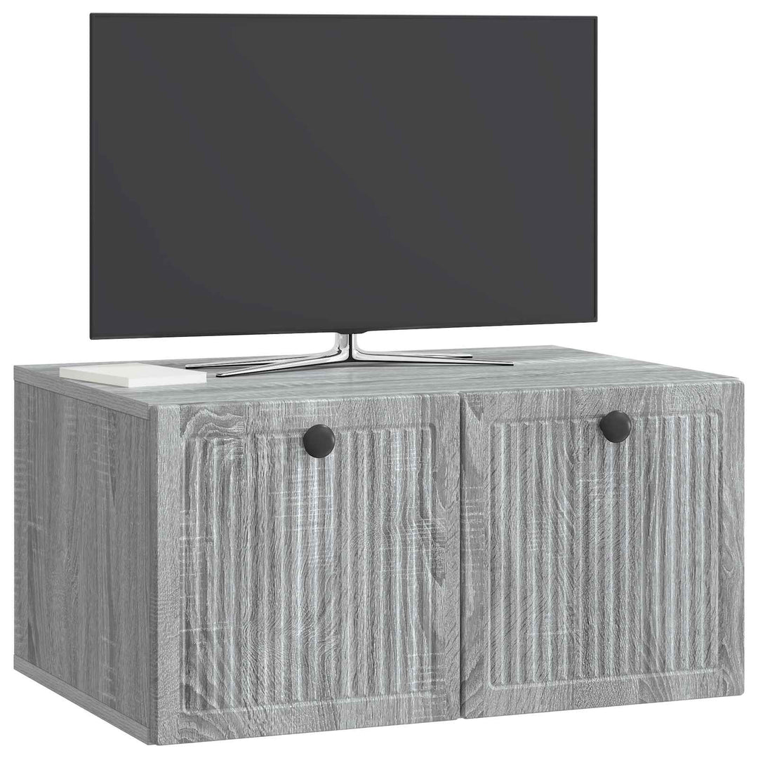 Væghængt TV-skab Vægmonteret Grå sonoma-eg 59,5 x 41 x 30 cm
