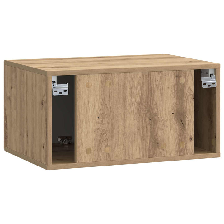 Væghængt TV-skab 59,5 x 41 x 30 cm Artisan-eg Konstrueret træ