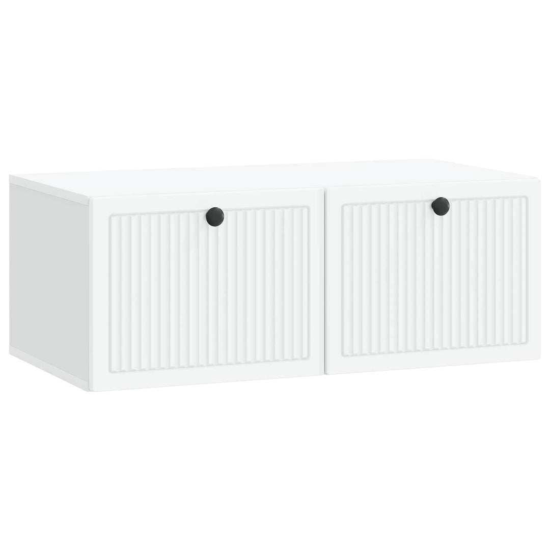 Væghængt TV-skab Hvid 78,5 x 41 x 30 cm Konstrueret træ