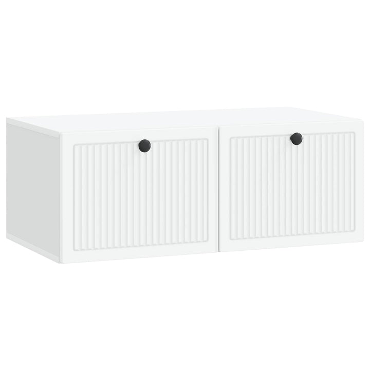 Væghængt TV-skab Hvid 78,5 x 41 x 30 cm Konstrueret træ