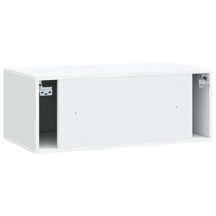 Væghængt TV-skab Hvid 78,5 x 41 x 30 cm Konstrueret træ
