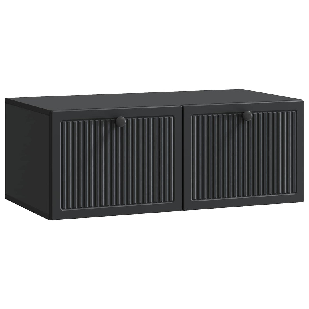 Væghængt TV-skab Sort 78,5 x 41 x 30 cm Konstrueret træ
