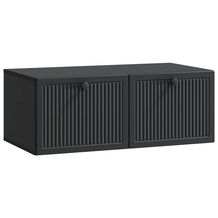 Væghængt TV-skab Sort 78,5 x 41 x 30 cm Konstrueret træ