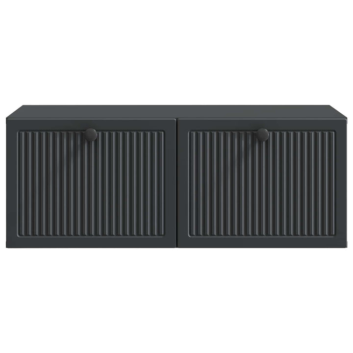 Væghængt TV-skab Sort 78,5 x 41 x 30 cm Konstrueret træ