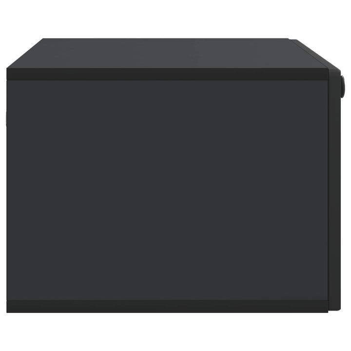 Væghængt TV-skab Sort 78,5 x 41 x 30 cm Konstrueret træ