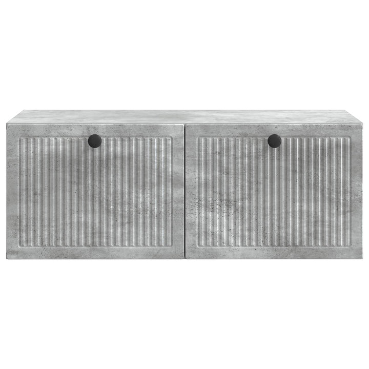 Væghængt TV-skab Betongrå 78,5 x 41 x 30 cm Konstrueret træ