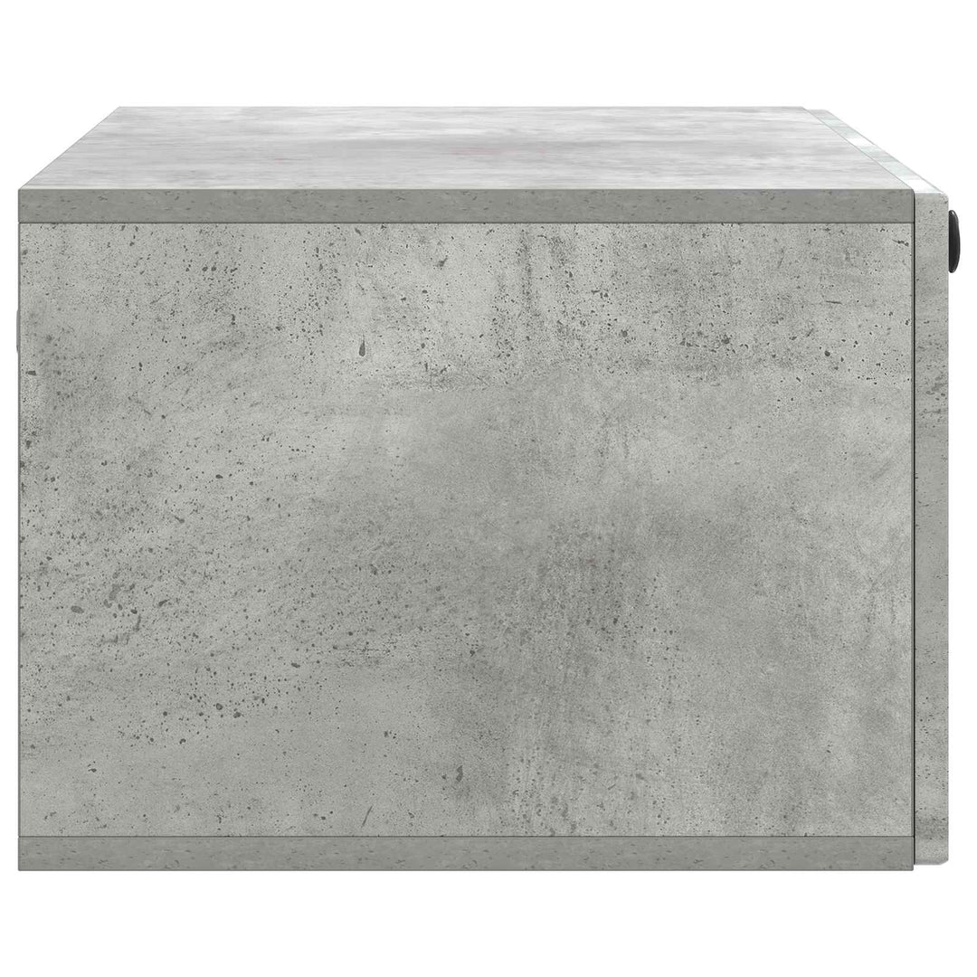 Væghængt TV-skab Betongrå 78,5 x 41 x 30 cm Konstrueret træ