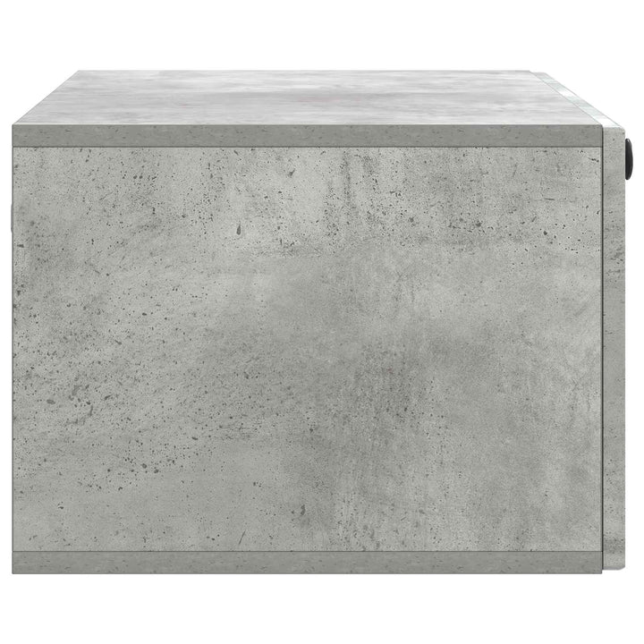 Væghængt TV-skab Betongrå 78,5 x 41 x 30 cm Konstrueret træ
