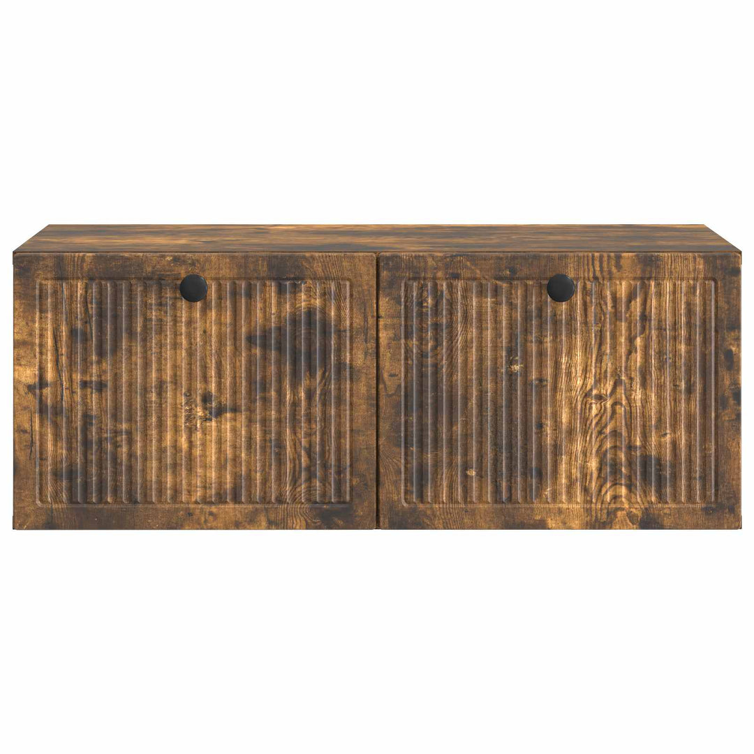 Væghængt TV-skab Røget eg 78,5 x 41 x 30 cm Konstrueret træ