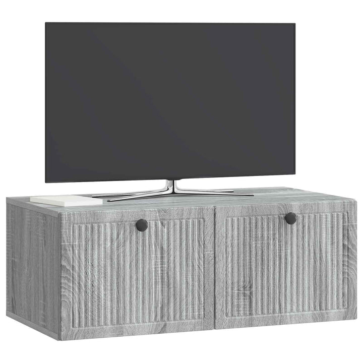 Væghængt TV-skab Vægmonteret Grå sonoma-eg 78,5 x 41 x 30 cm