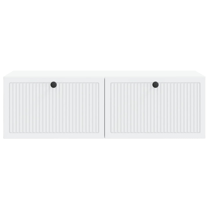 Væghængt TV-skab Hvid 98 x 41 x 30 cm Konstrueret træ