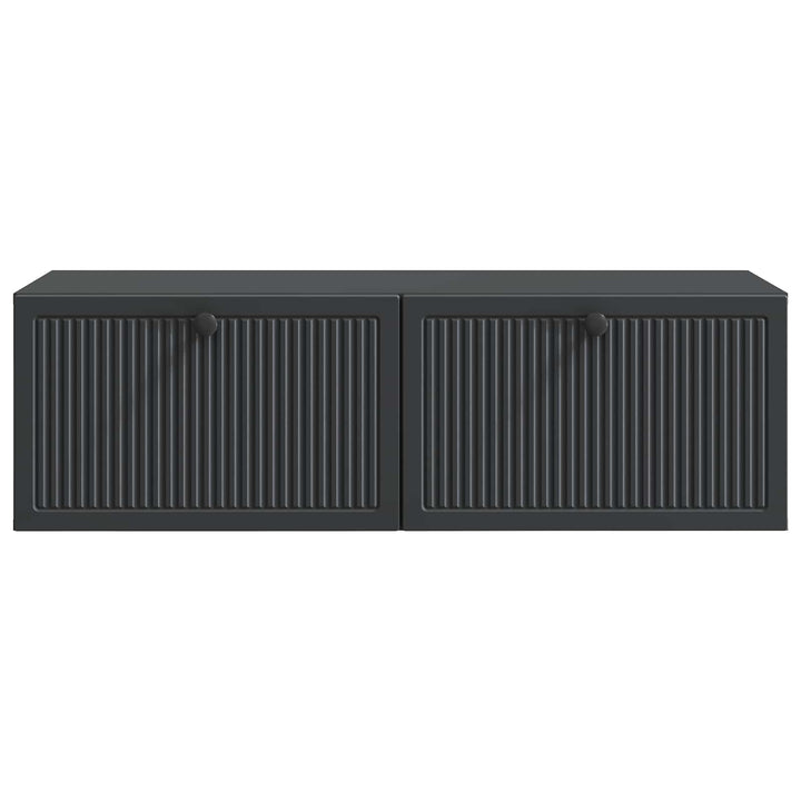 Væghængt TV-skab Sort 98 x 41 x 30 cm Konstrueret træ