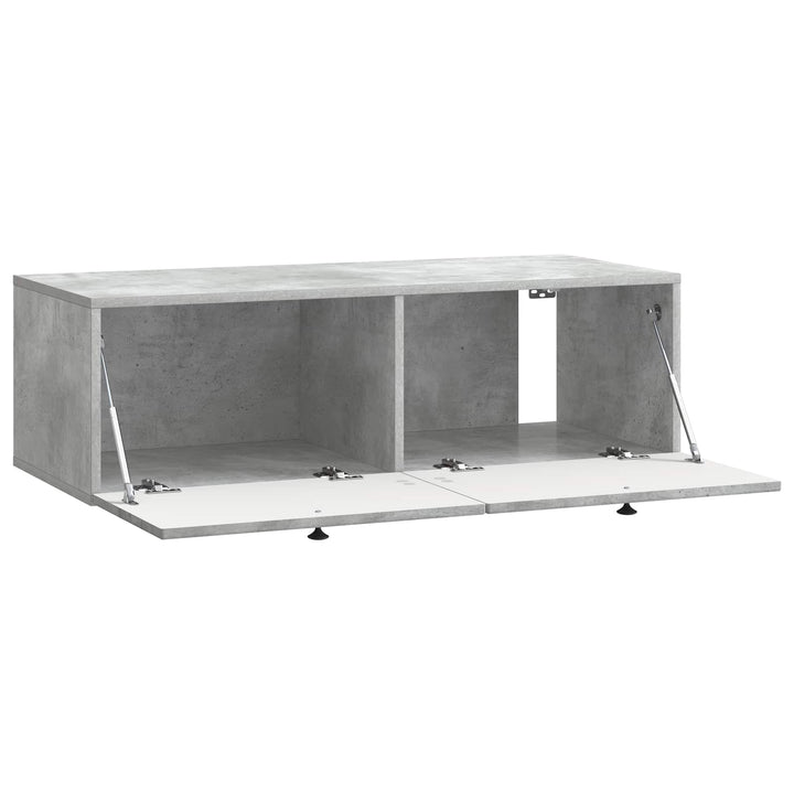 Væghængt TV-skab Betongrå 98 x 41 x 30 cm Konstrueret træ