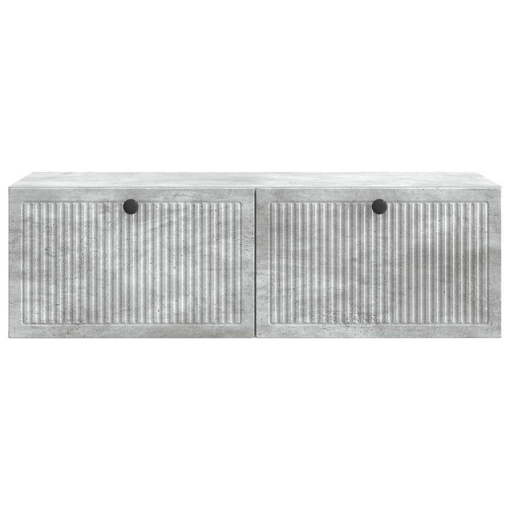 Væghængt TV-skab Betongrå 98 x 41 x 30 cm Konstrueret træ