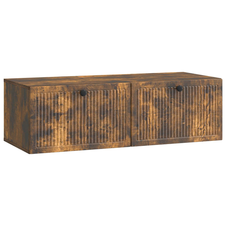 Væghængt TV-skab Røget eg 98 x 41 x 30 cm Konstrueret træ