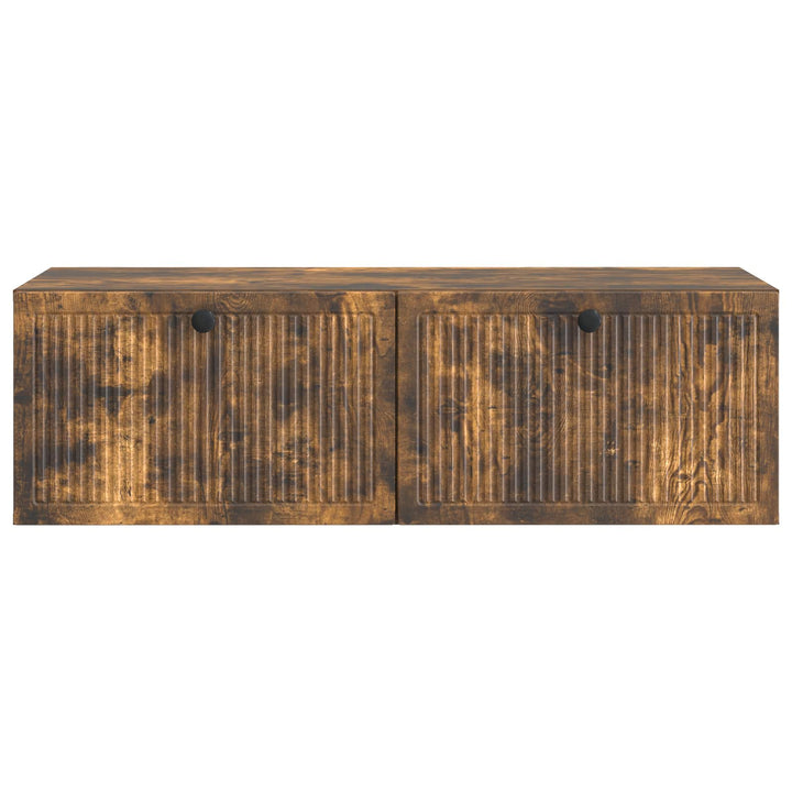 Væghængt TV-skab Røget eg 98 x 41 x 30 cm Konstrueret træ