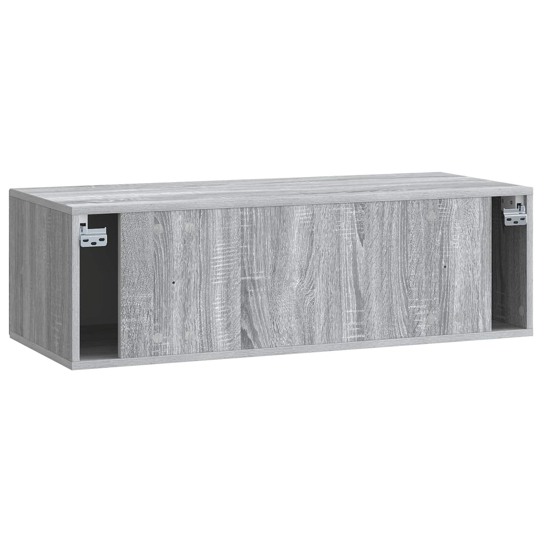 Væghængt TV-skab Grå sonoma-eg 98 x 41 x 30 cm Konstrueret træ