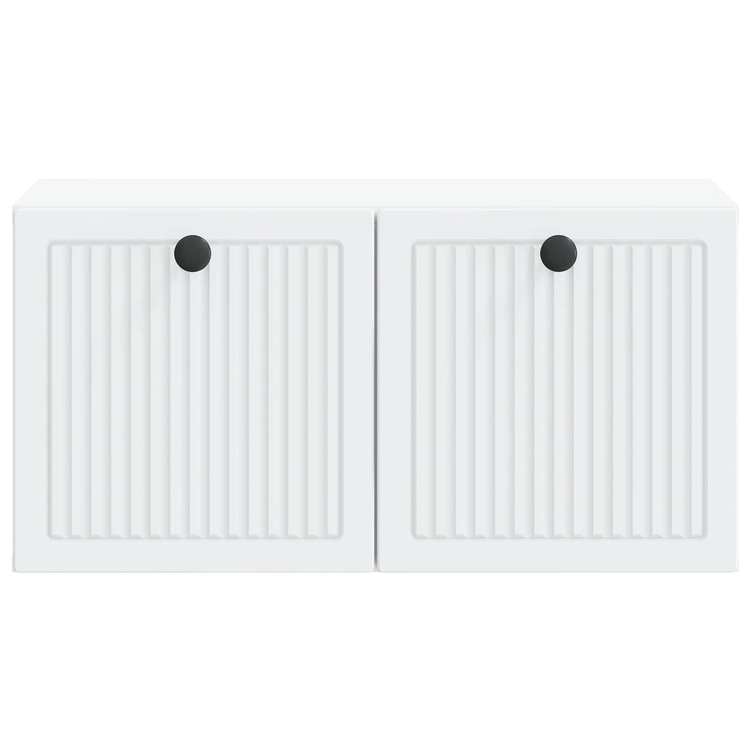 Væghængt TV-skab Hvid 59,5 x 31 x 30 cm Konstrueret træ