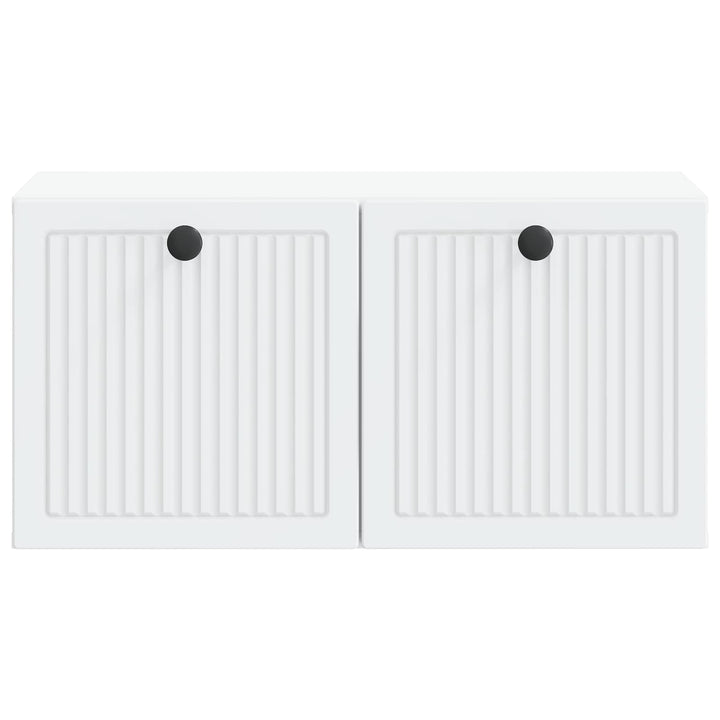 Væghængt TV-skab Hvid 59,5 x 31 x 30 cm Konstrueret træ