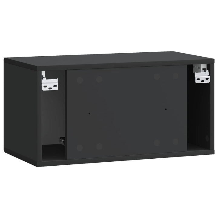 Væghængt TV-skab Sort 59,5 x 31 x 30 cm Konstrueret træ