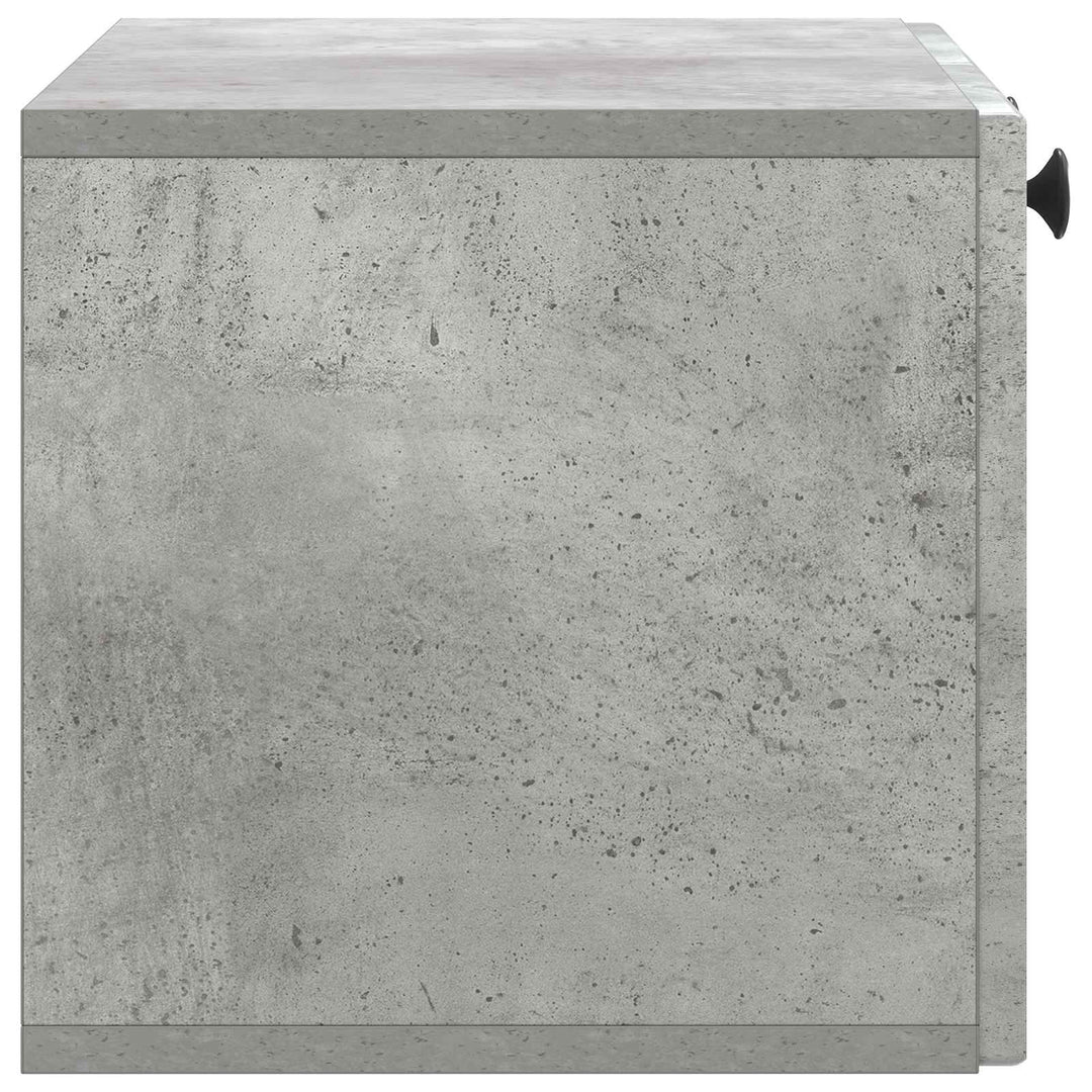 Væghængt TV-skab Betongrå 59,5 x 31 x 30 cm Konstrueret træ