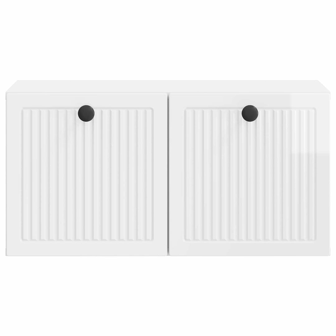 Væghængt TV-skab Vægmonteret Hvid højglans 59,5 x 31 x 30 cm