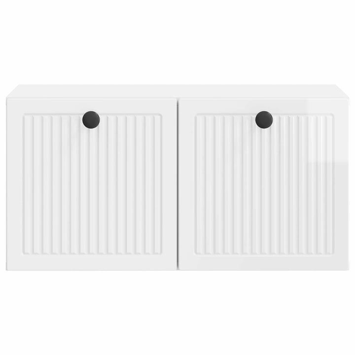 Væghængt TV-skab Vægmonteret Hvid højglans 59,5 x 31 x 30 cm