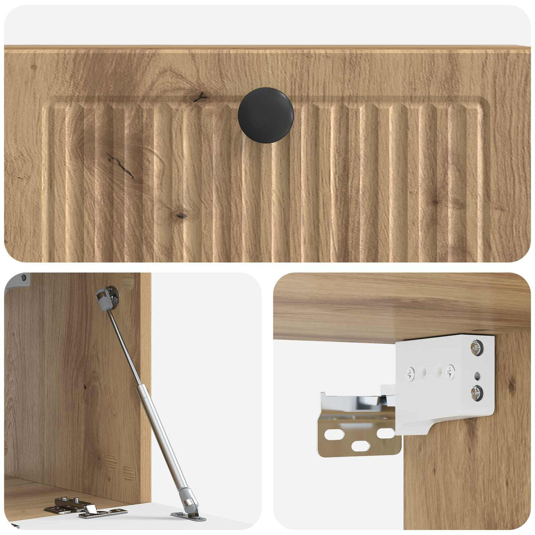 Væghængt TV-skab Artisan-eg 59,5 x 31 x 30 cm Konstrueret træ