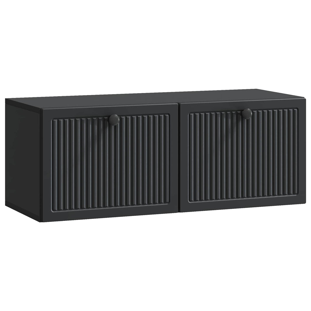 Væghængt TV-skab Sort 78,5 x 31 x 30 cm Konstrueret træ
