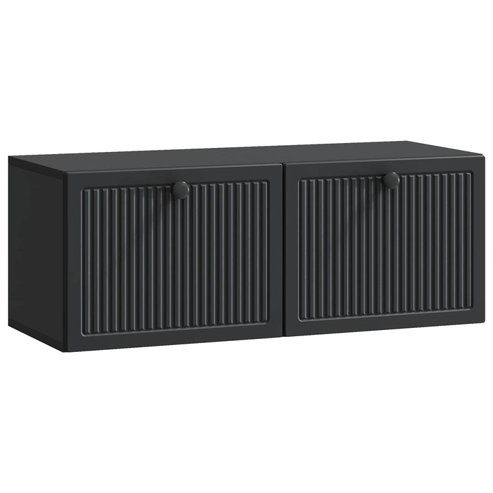 Væghængt TV-skab Sort 78,5 x 31 x 30 cm Konstrueret træ