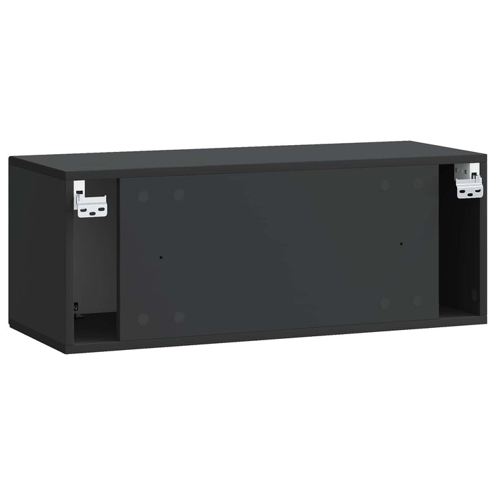 Væghængt TV-skab Sort 78,5 x 31 x 30 cm Konstrueret træ
