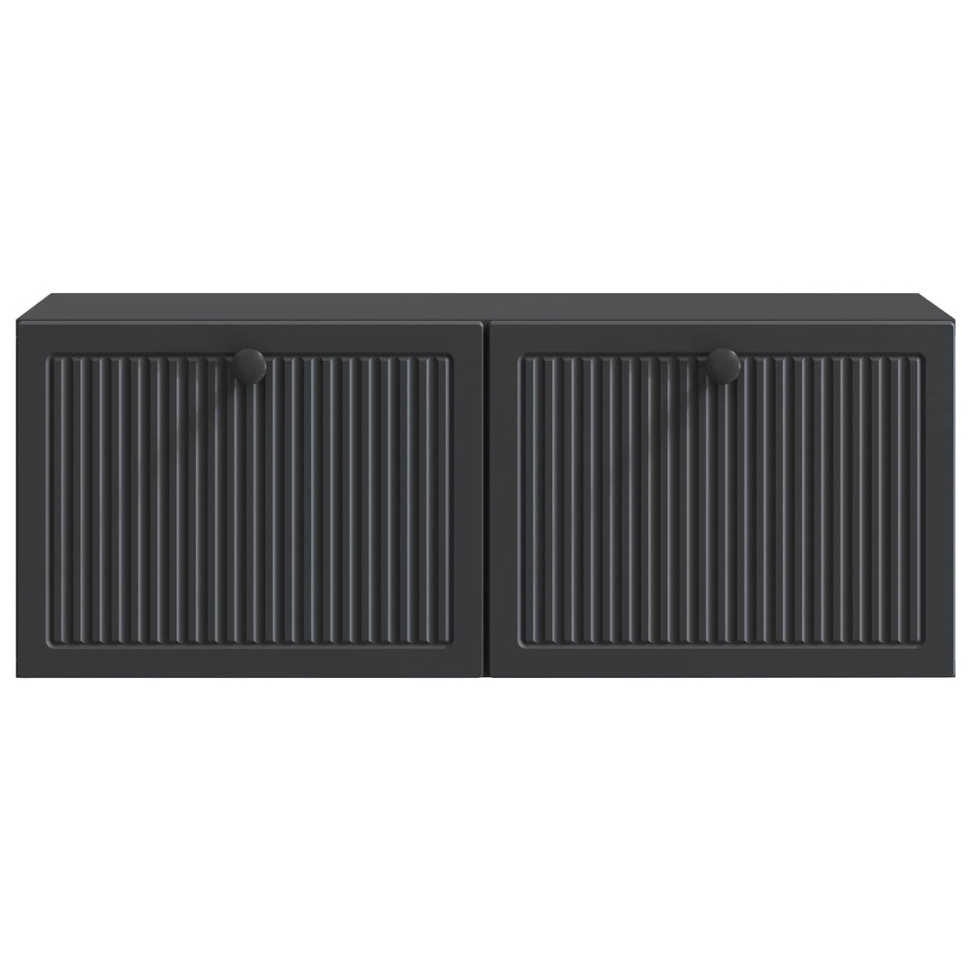 Væghængt TV-skab Sort 78,5 x 31 x 30 cm Konstrueret træ