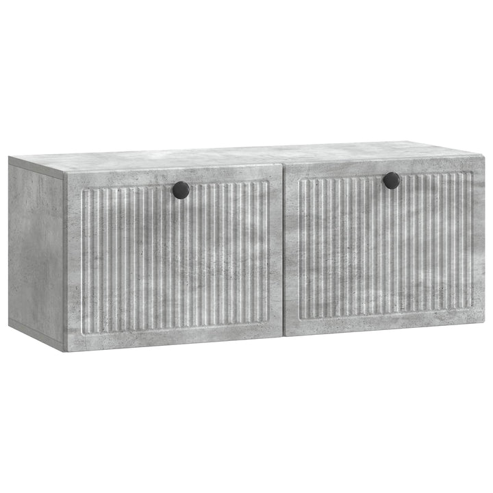Væghængt TV-skab Betongrå 78,5 x 31 x 30 cm Konstrueret træ