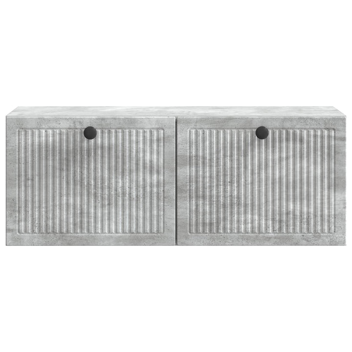 Væghængt TV-skab Betongrå 78,5 x 31 x 30 cm Konstrueret træ