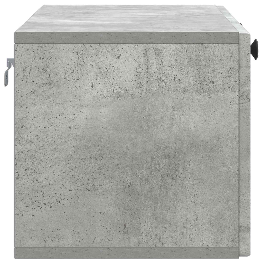 Væghængt TV-skab Betongrå 78,5 x 31 x 30 cm Konstrueret træ
