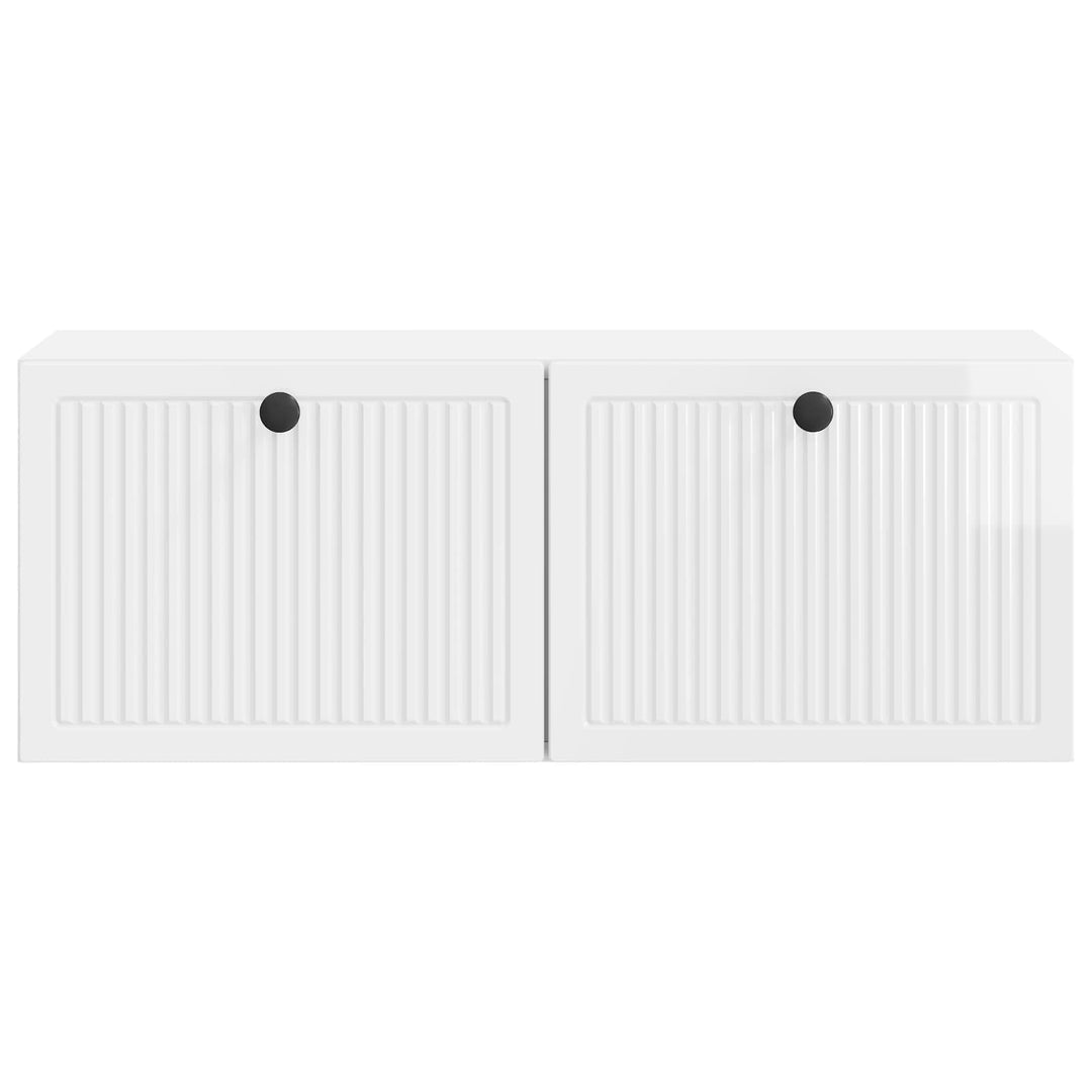 Væghængt TV-skab Vægmonteret Hvid højglans 78,5 x 31 x 30 cm