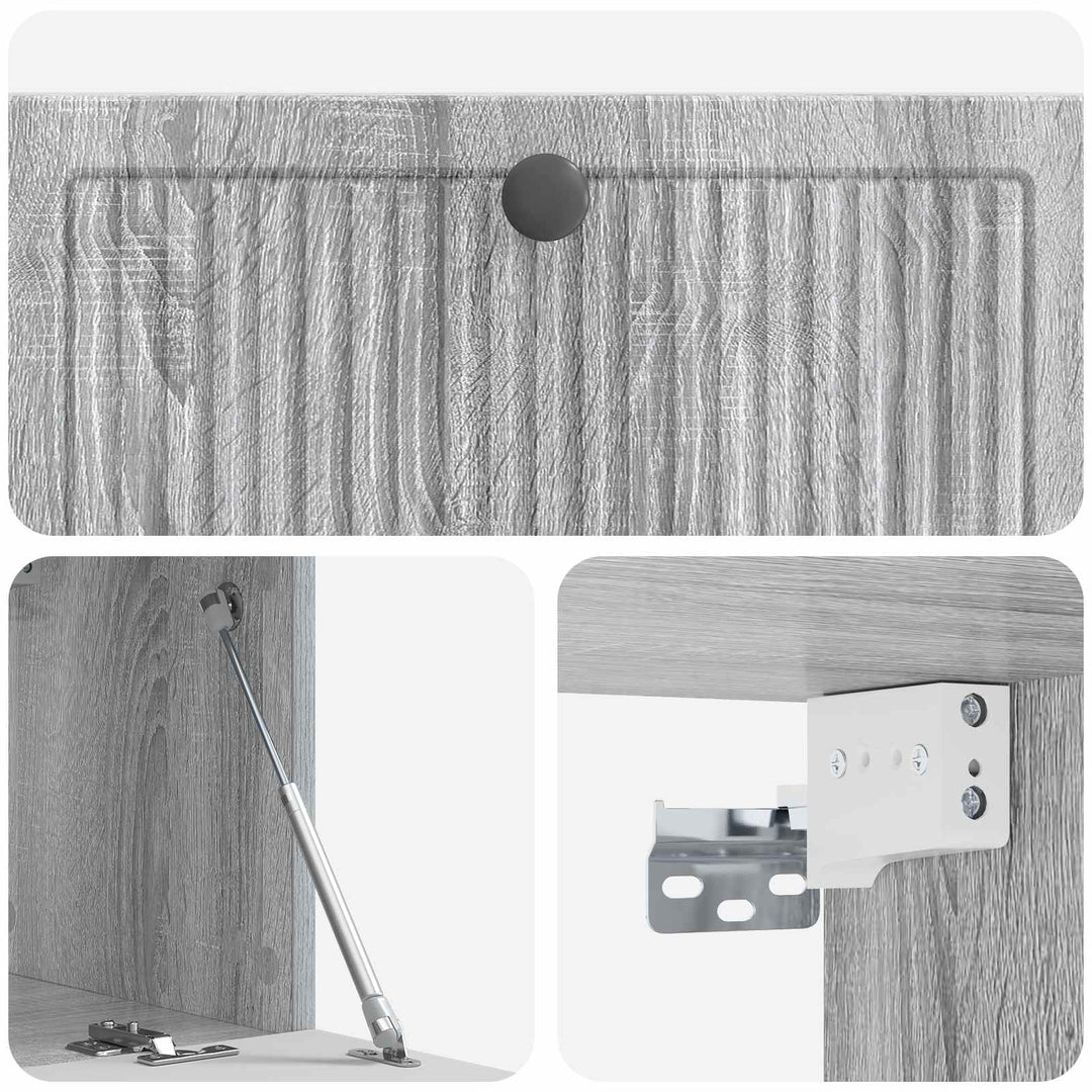Væghængt TV-skab Vægmonteret Grå sonoma-eg 78,5 x 31 x 30 cm