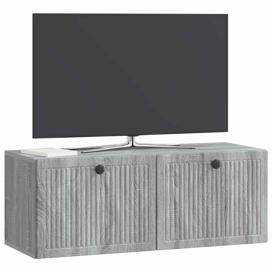 Væghængt TV-skab Vægmonteret Grå sonoma-eg 78,5 x 31 x 30 cm