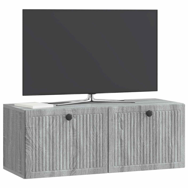 Væghængt TV-skab Vægmonteret Grå sonoma-eg 78,5 x 31 x 30 cm