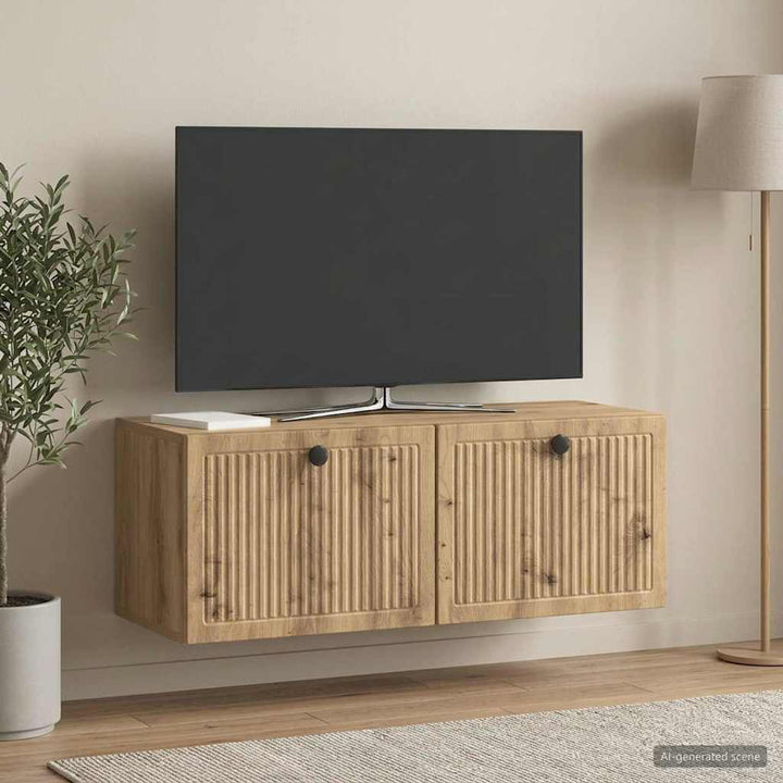 Væghængt TV-skab 78,5 x 31 x 30 cm Artisan-eg Konstrueret træ