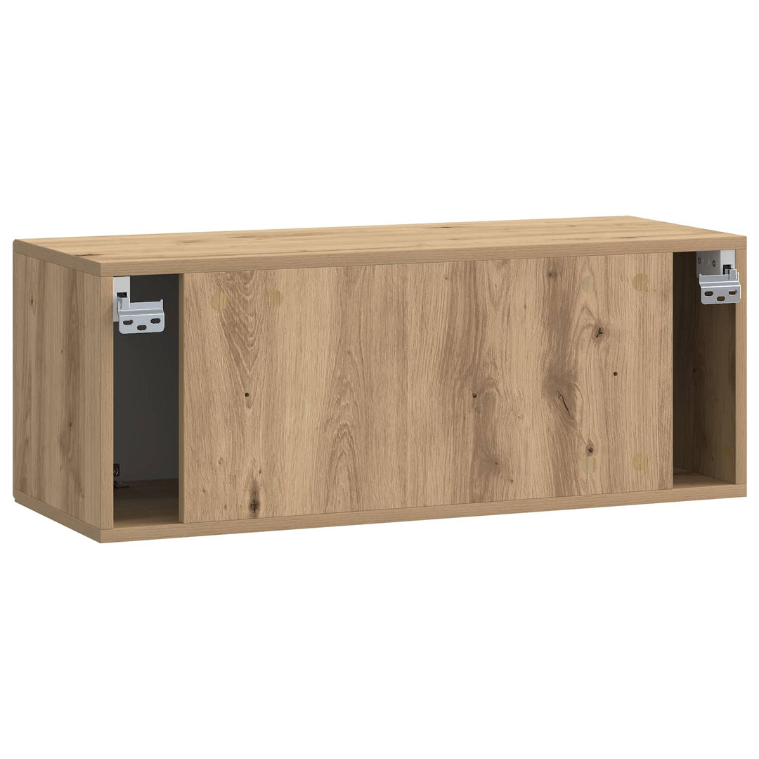 Væghængt TV-skab Artisan-eg 78,5 x 31 x 30 cm Konstrueret træ