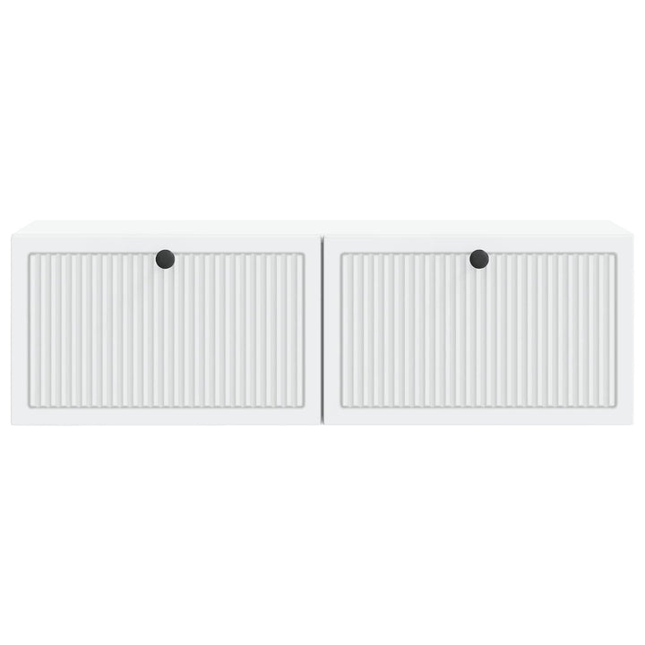 Væghængt TV-skab Hvid 98 x 31 x 30 cm Konstrueret træ