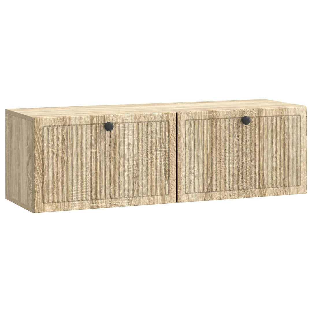 Væghængt TV-skab Sonoma-eg 98 x 31 x 30 cm Konstrueret træ