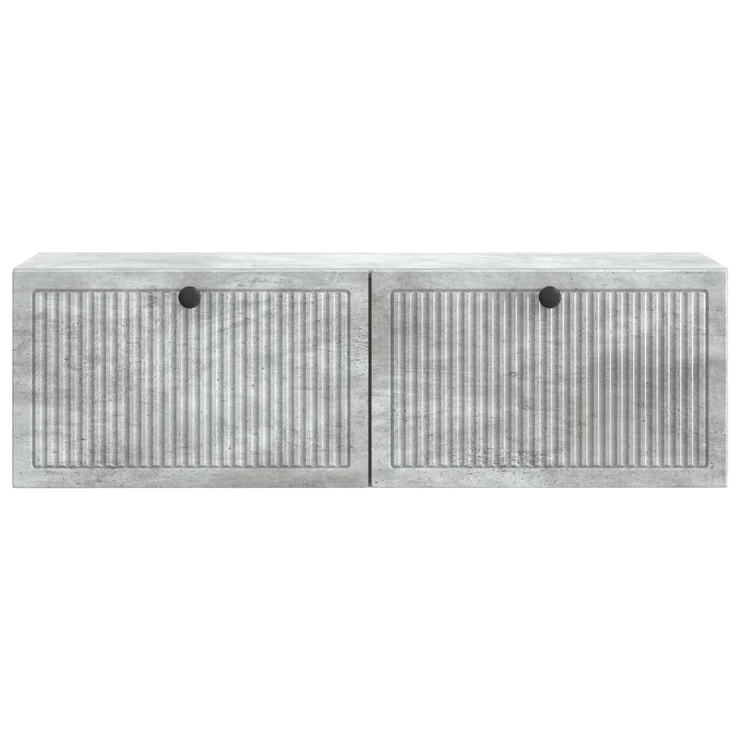 Væghængt TV-skab Betongrå 98 x 31 x 30 cm Konstrueret træ