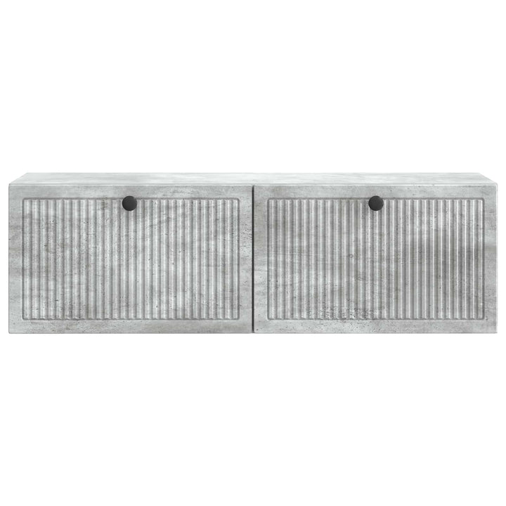 Væghængt TV-skab Betongrå 98 x 31 x 30 cm Konstrueret træ