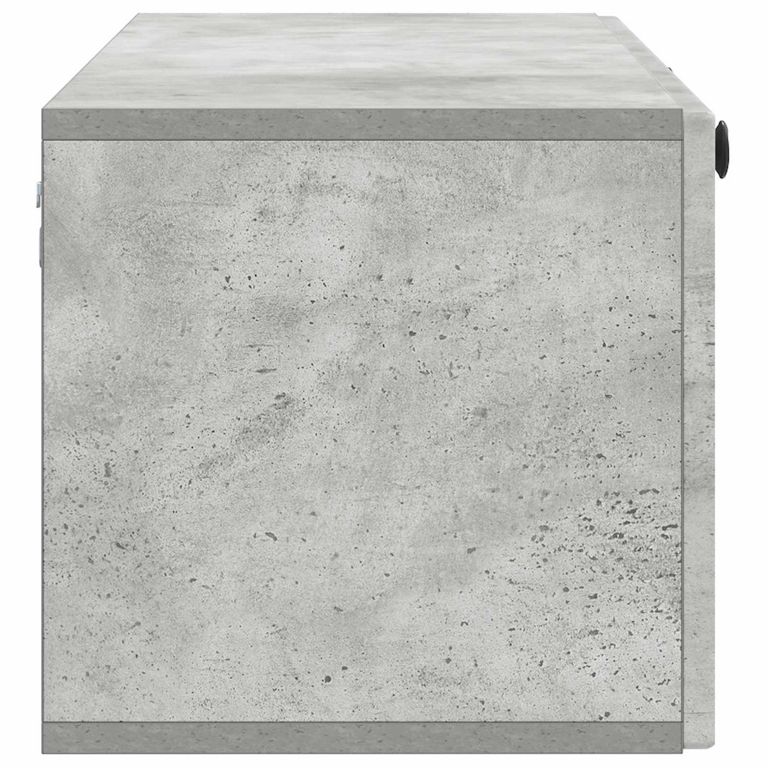 Væghængt TV-skab Betongrå 98 x 31 x 30 cm Konstrueret træ