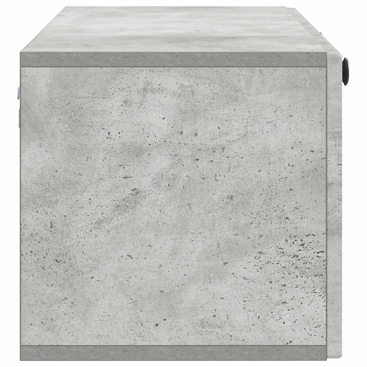 Væghængt TV-skab Betongrå 98 x 31 x 30 cm Konstrueret træ