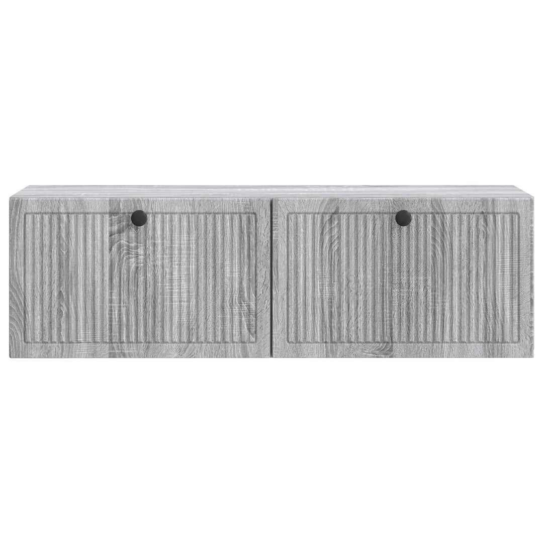 Væghængt TV-skab Grå sonoma-eg 98 x 31 x 30 cm Konstrueret træ