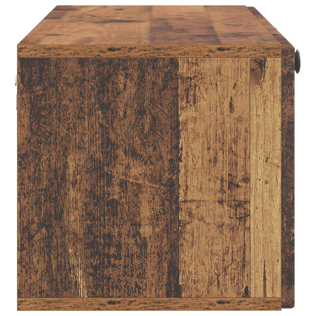 Væghængt TV-skab Gammelt træ 98 x 31 x 30 cm Konstrueret træ