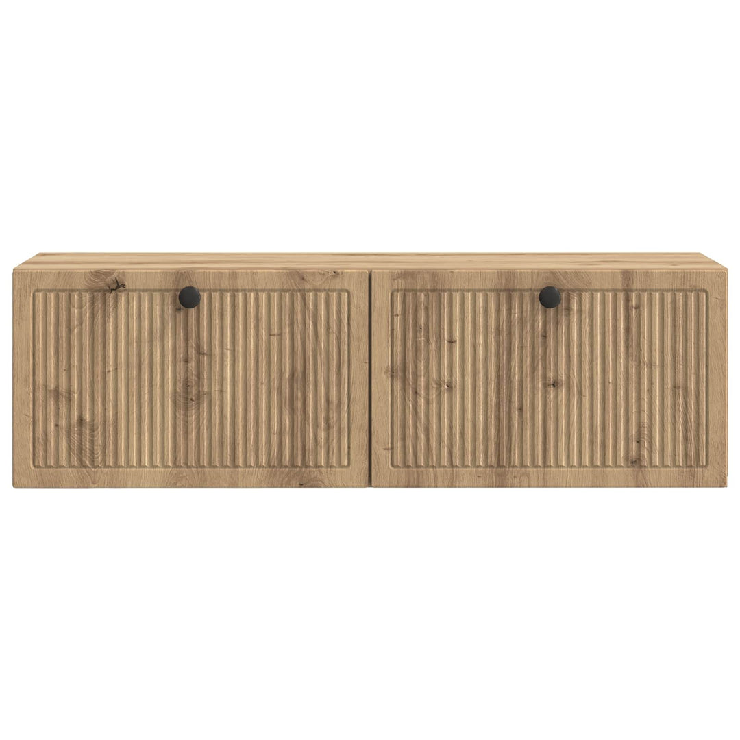 Væghængt TV-skab 98 x 31 x 30 cm Artisan-eg Konstrueret træ